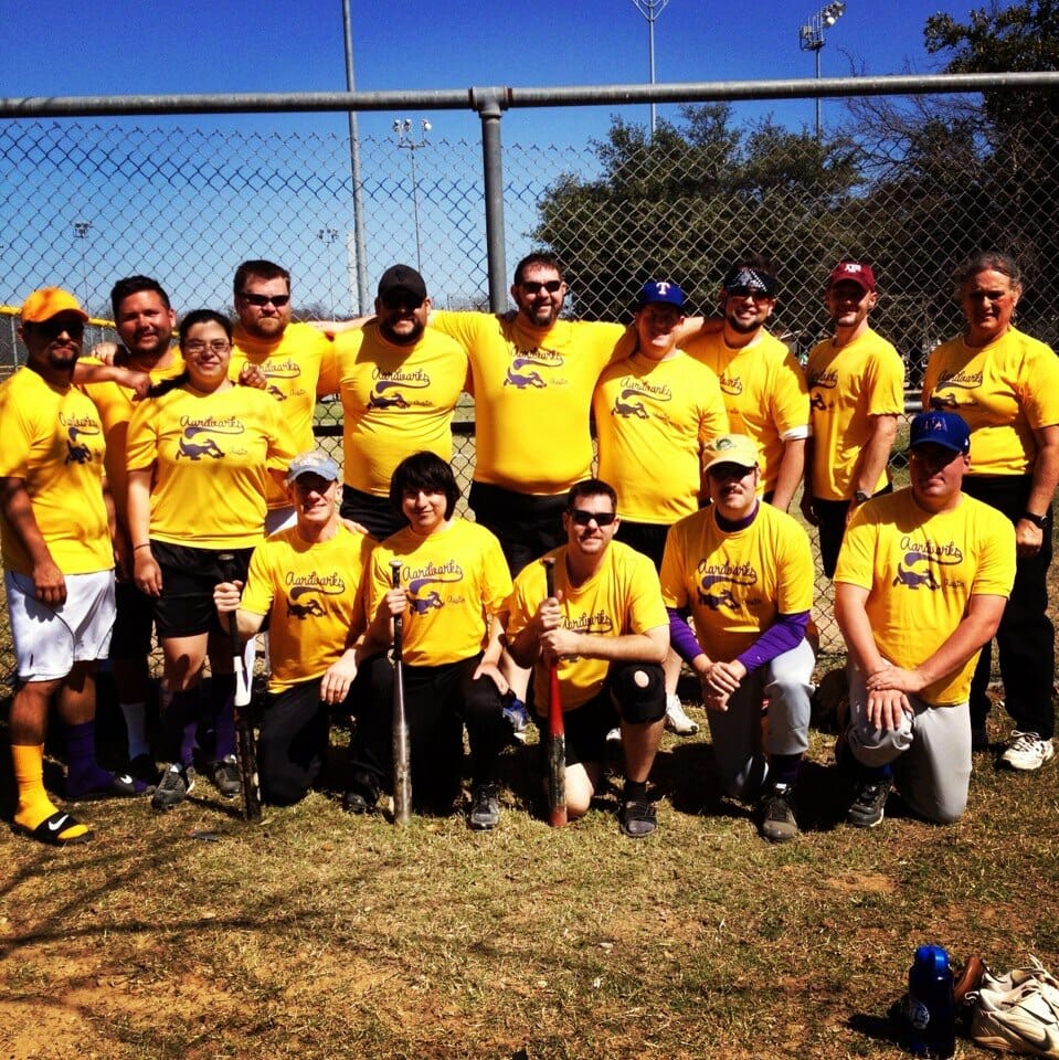 Austin Ball'rz founding team photo, 2013