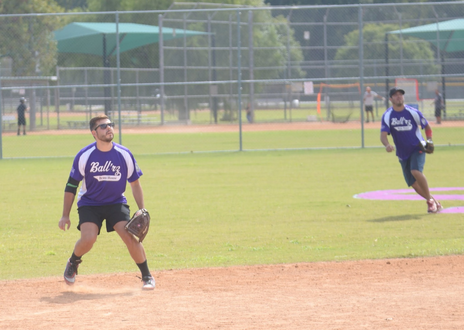 JD on the softball field, D Team Fall 2016