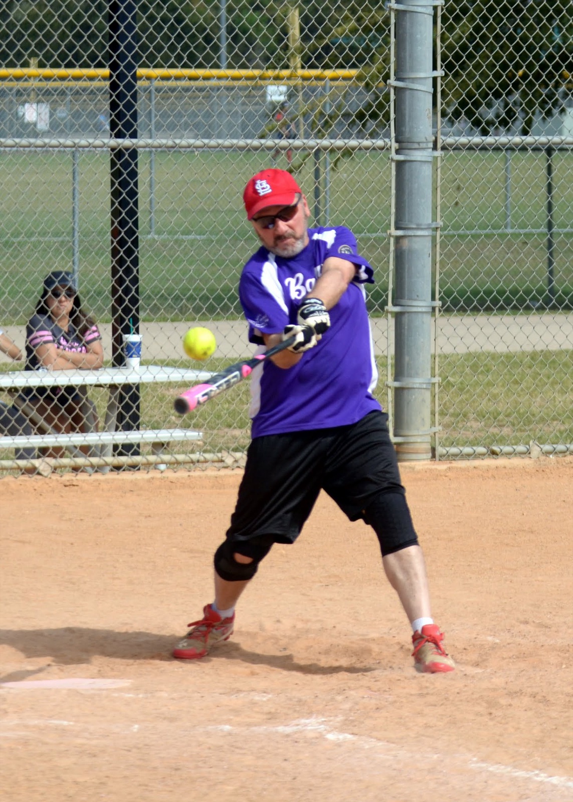 Tim on the softball field, D Team Fall 2016