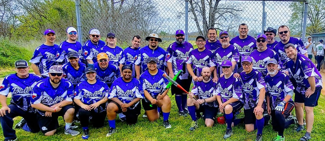 EZ Ball'rz and Blue Ball'rz team photo, Spring 2020