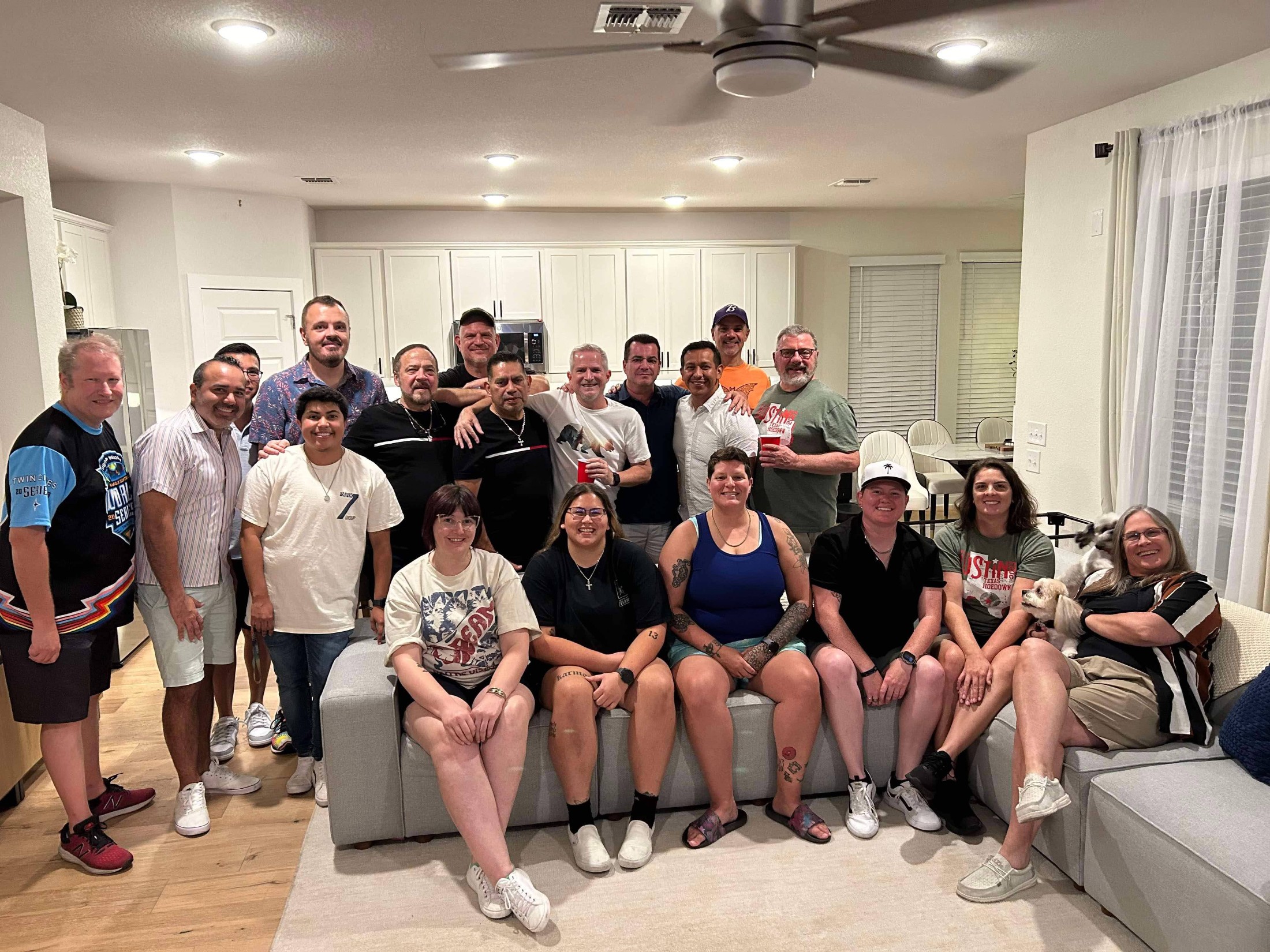 Austin Ball'rz team at a social gathering, 2024